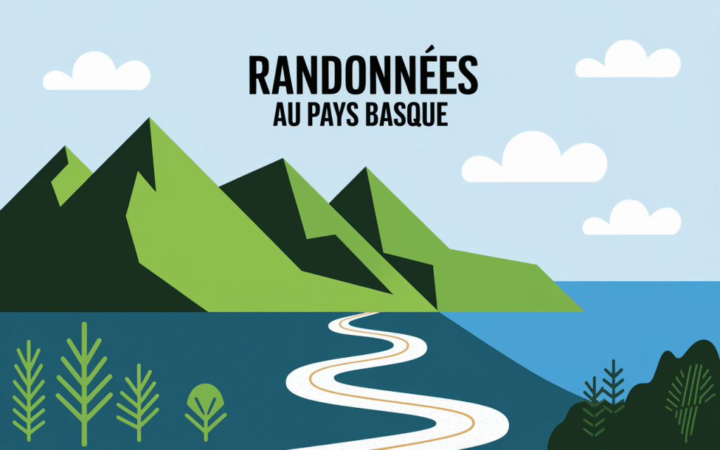 Sentier de randonnée Pays Basque entre montagne et océan