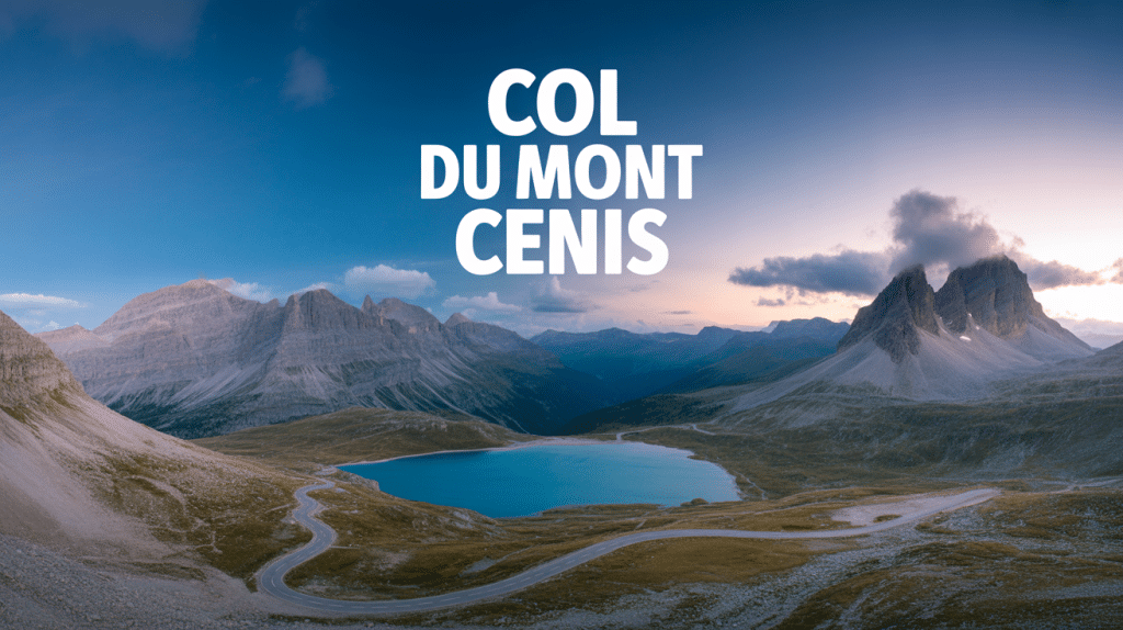 Panorama du col du Mont Cenis avec lac et montagnes