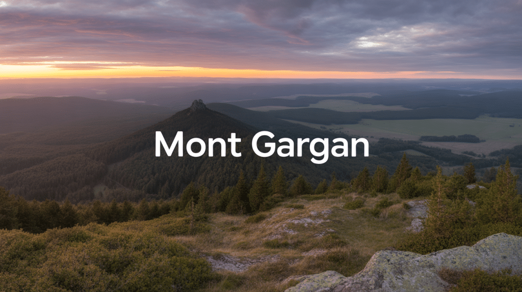 Vue panoramique mont gargan paysage limousin