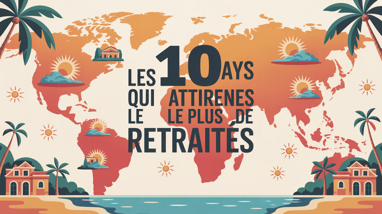 Mappemonde des destinations idéales pour retraités
