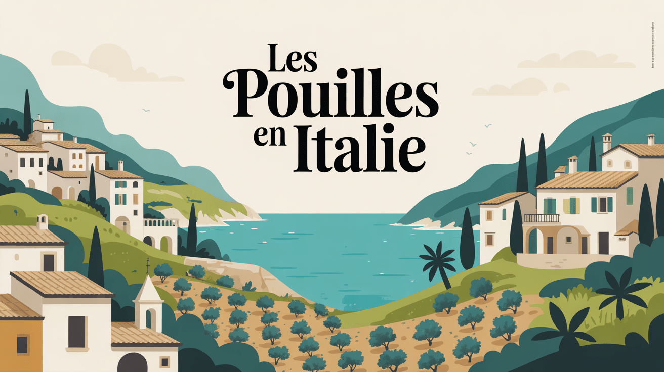 Vue panoramique des Pouilles en Italie, villages blancs et côte